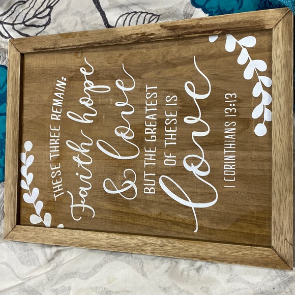 Other - I Corinthians 13:13 standing sign